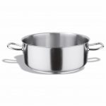 Casseruola Bassa Acciaio Inox 2 Maniglie-misure varie