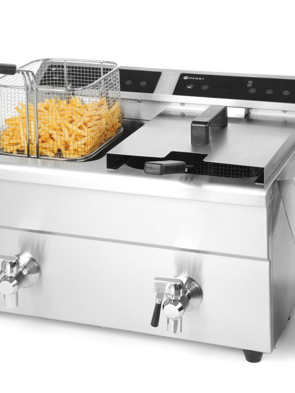 HENDI - Friggitrice Elettrica Doppia Induzione 8x8 Lt
