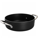 Casseruola Bassa Alluminio Antiaderente 2 Maniglie Spessore 5 mm-misure varie