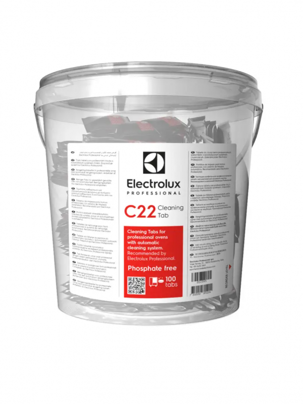 Detersivo Solido C22 per Pulizia Professionale Electrolux/Zanussi per Forno 100 pz