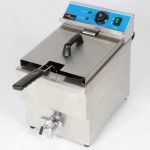 Friggitrice Elettrica 8 Lt con Rubinetto 3,5 kW