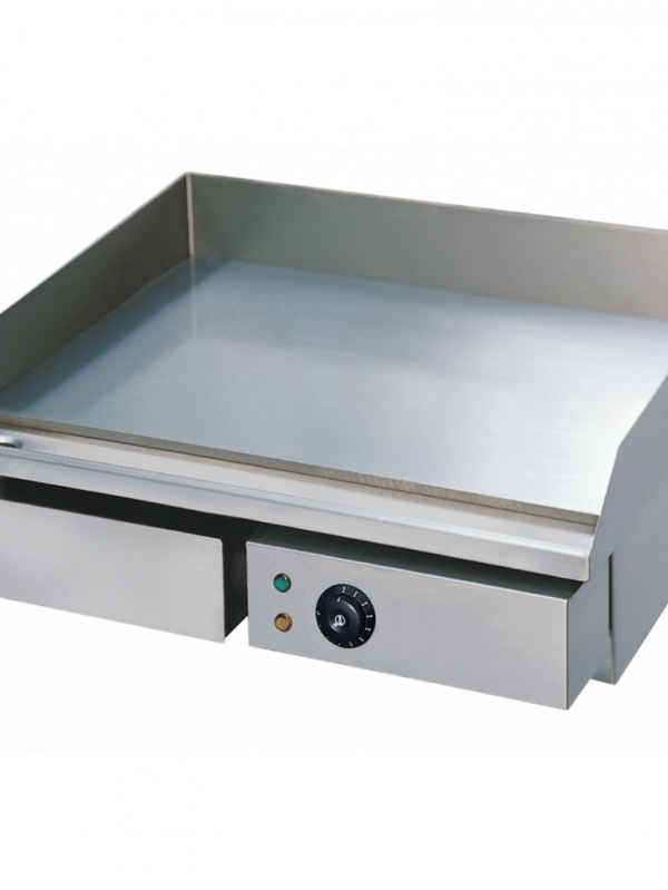 Fry Top Elettrico Piastra Cromata Singola Liscia