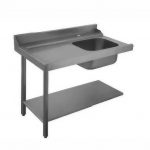 EUROWASH - Tavolo per Lavastoviglie a Cappottina 120 cm SX/DX con Vasca