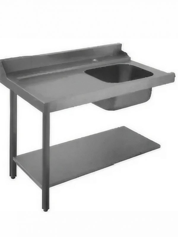 EUROWASH - Tavolo per Lavastoviglie a Cappottina 120 cm SX/DX con Vasca