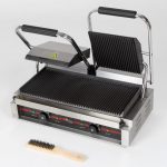 Piastra per panini Doppia in Ghisa Rigata