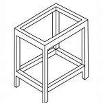 Piedistallo Lavabicchieri-Misure varie