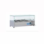Vetrina Refrigerata Porta Ingredienti Pizzeria per 4 Vaschette GN1/4-misure varie-prof. 330 mm