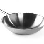 Padella Wok inox Diam 36 cm h 9 cm