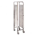 Carrello Inox Porta 18 Teglie 60x40 cm