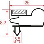 GUARNIZIONE AD INCASTRO 1950x760 mm